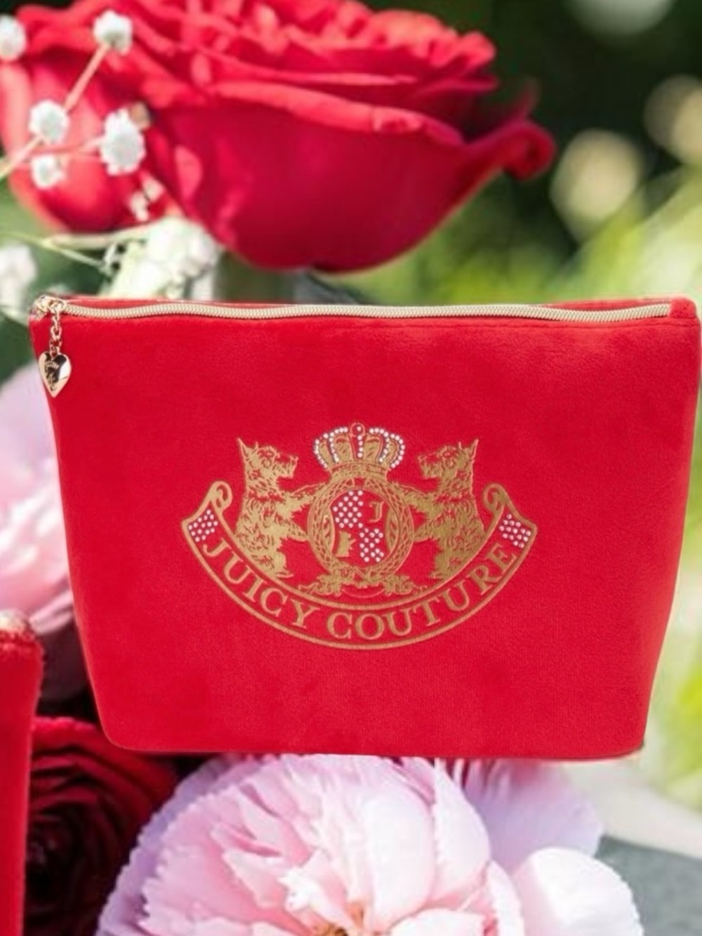 Juicy couture cosmetic toiletry Travel zipper pouch